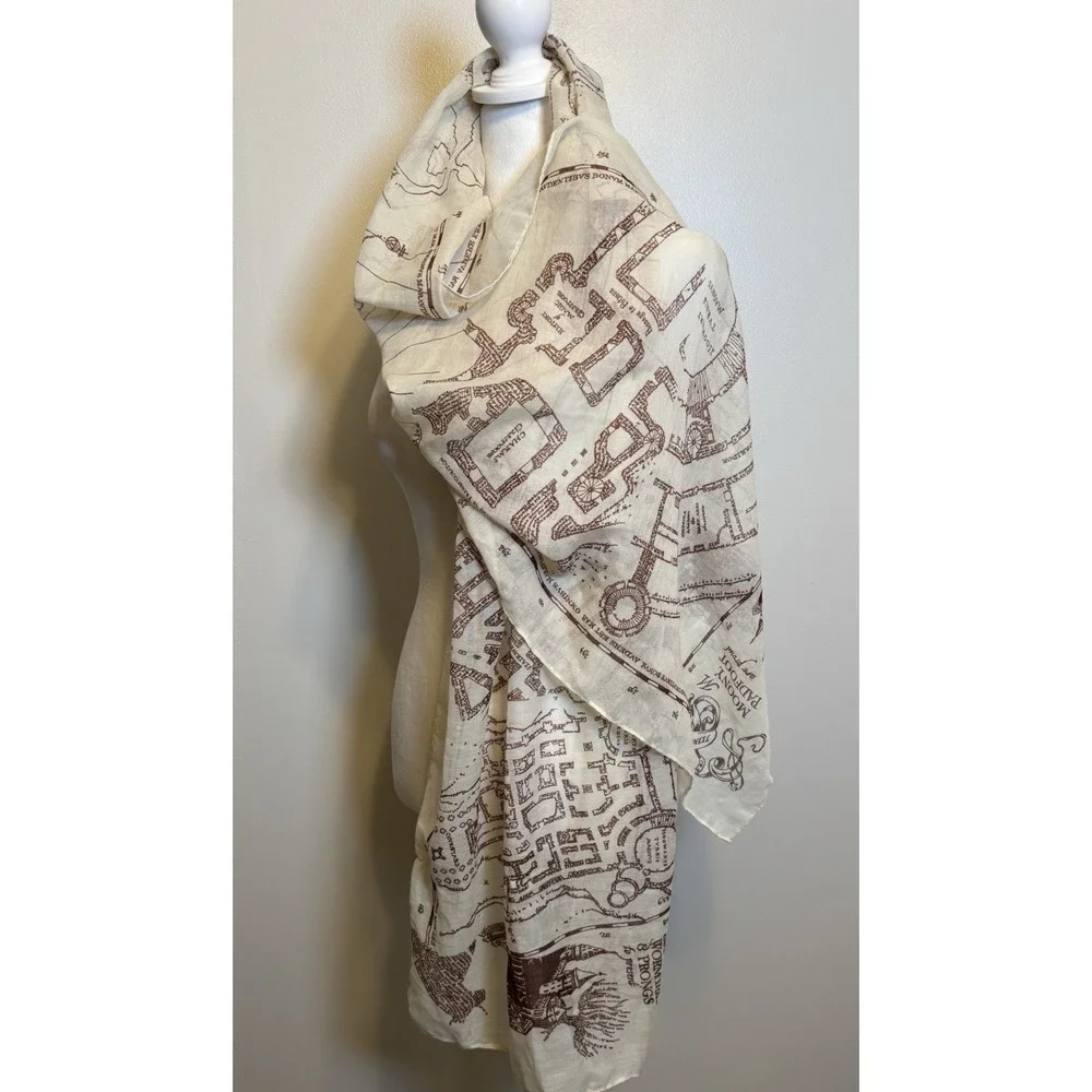 Marauders Map Mischief Makers Scarf, Wizarding Trunk, Harry Potter,‎ Hogwarts HP